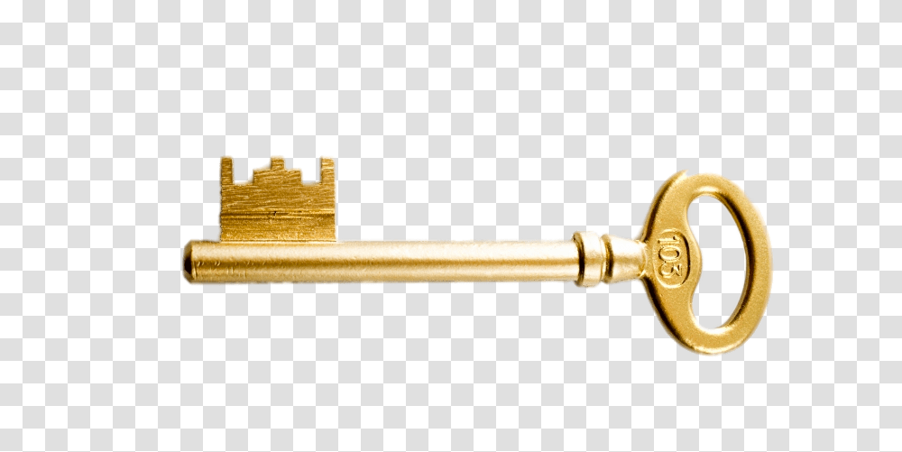 Golden Key Image With Background Arts, Hammer, Tool Transparent Png