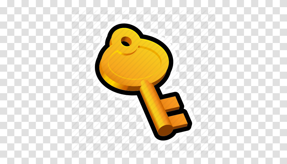 Golden Key Medieval Old Tools Icon Transparent Png