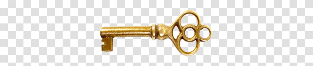 Golden Key No Background, Gun, Weapon, Weaponry, Scissors Transparent Png