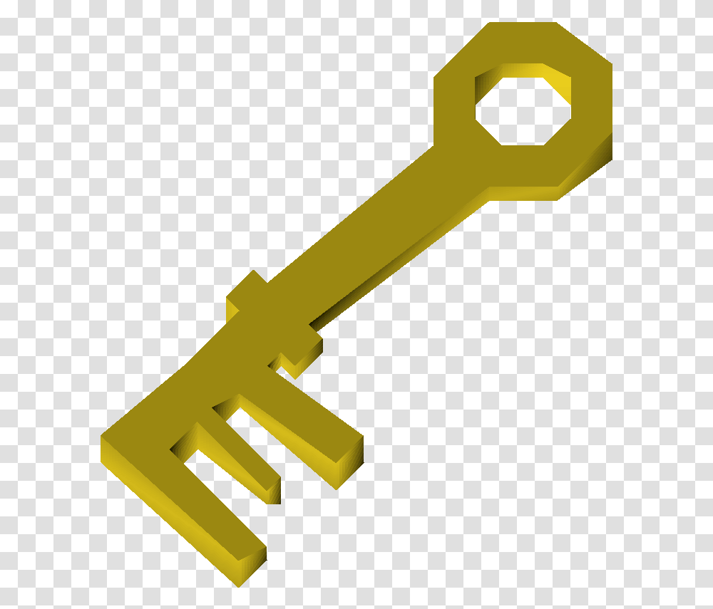 Golden Key Osrs Key, Hammer, Tool, Cross, Symbol Transparent Png