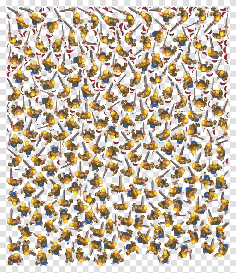 Golden Knight Clash Royale, Paper, Pattern, Confetti, Rug Transparent Png