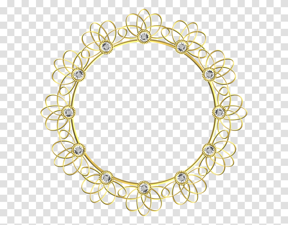 Golden Leaf Circle Badge Wreath Hand Drawn Vector Free, Bracelet, Jewelry, Accessories, Accessory Transparent Png