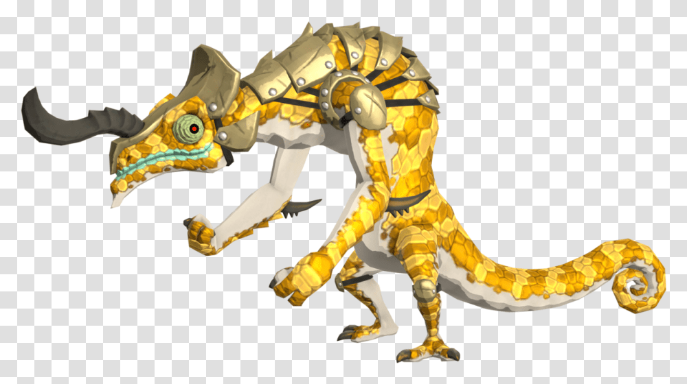 Golden Lizalfos, Dinosaur, Reptile, Animal, Toy Transparent Png