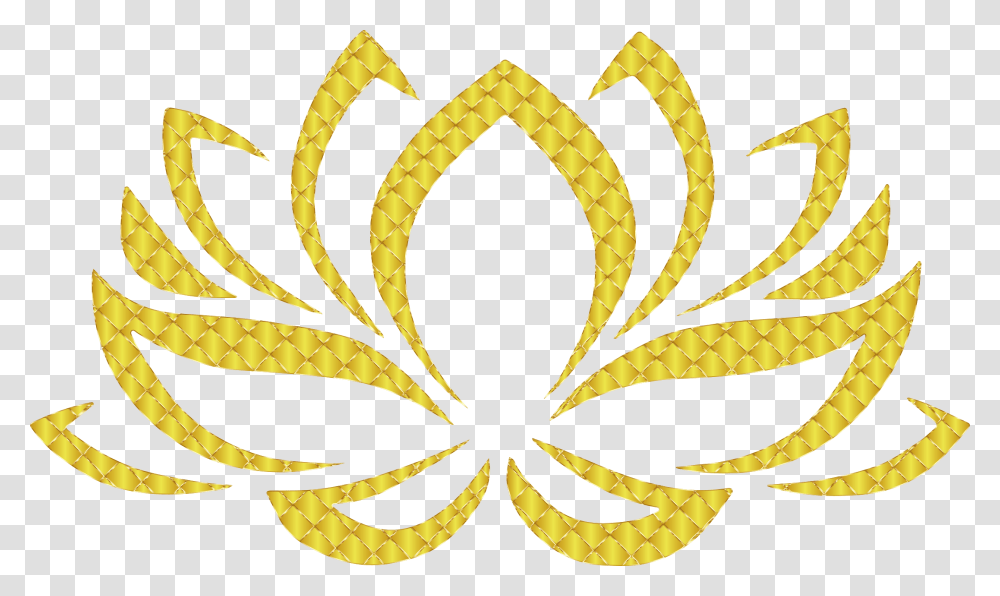 Golden Lotus Flower 3 No Background Clip Arts Buddhism Lotus Flower Symbol, Floral Design, Pattern, Crown Transparent Png