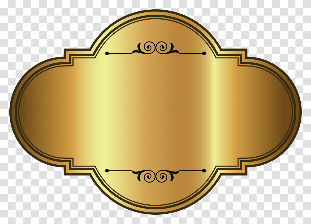 Golden Luxury Label Template Clipart Picture, Lamp, Plant, Bronze Transparent Png