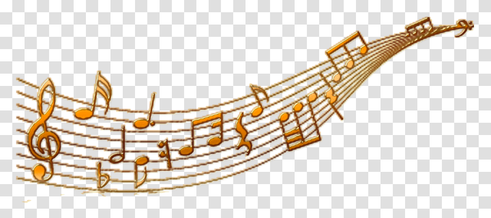 Golden Metal Wire Music Note Pictures Clip Art, Accessories, Accessory, Jewelry, Necklace Transparent Png