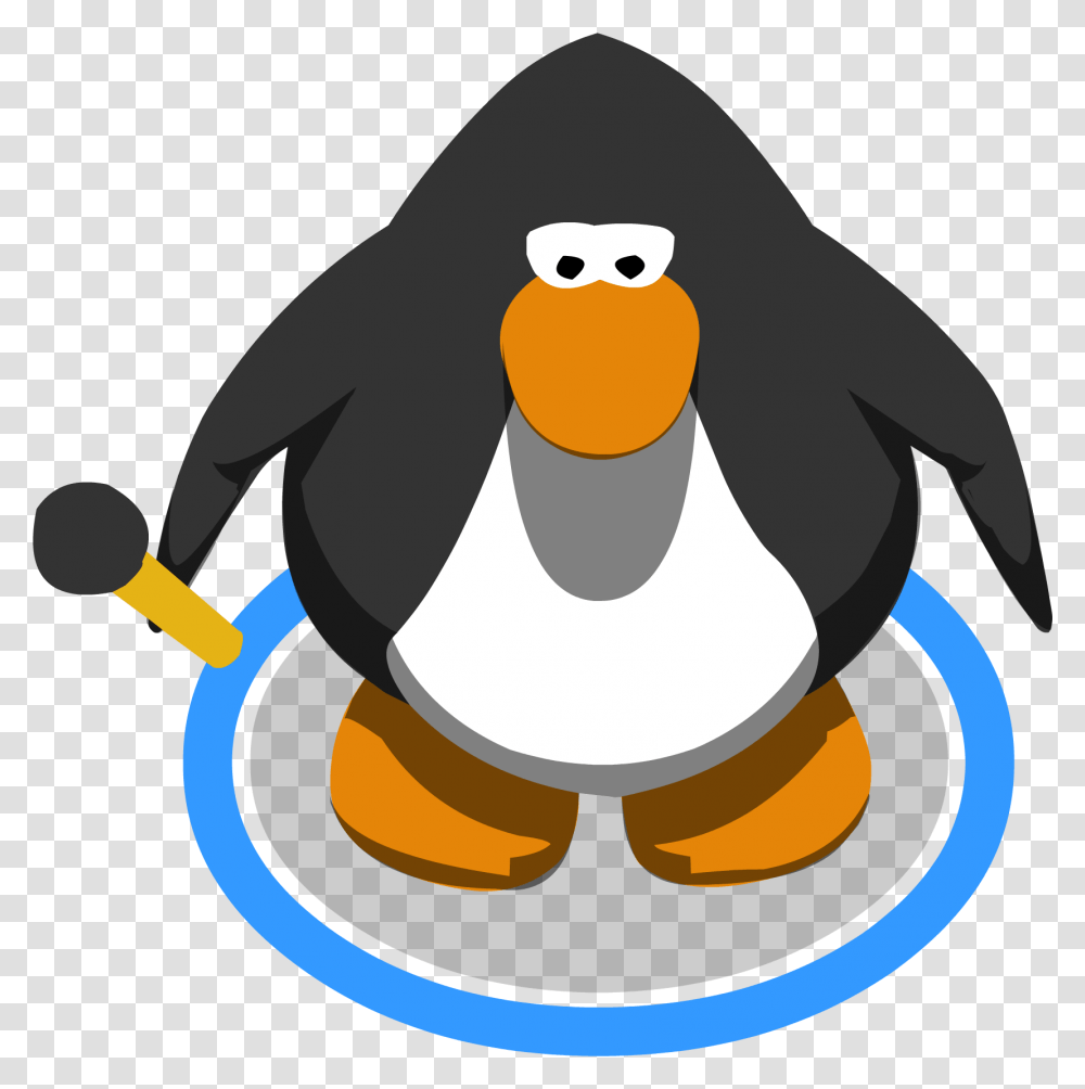 Golden Microphone In Game Club Penguin Penguin Sprite, Bird, Animal, King Penguin Transparent Png
