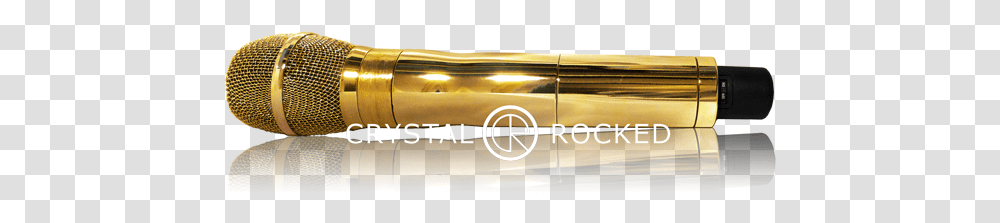 Golden Microphone Shure Gold Wireless Microphone, Musical Instrument, Brass Section, Aluminium, Cosmetics Transparent Png