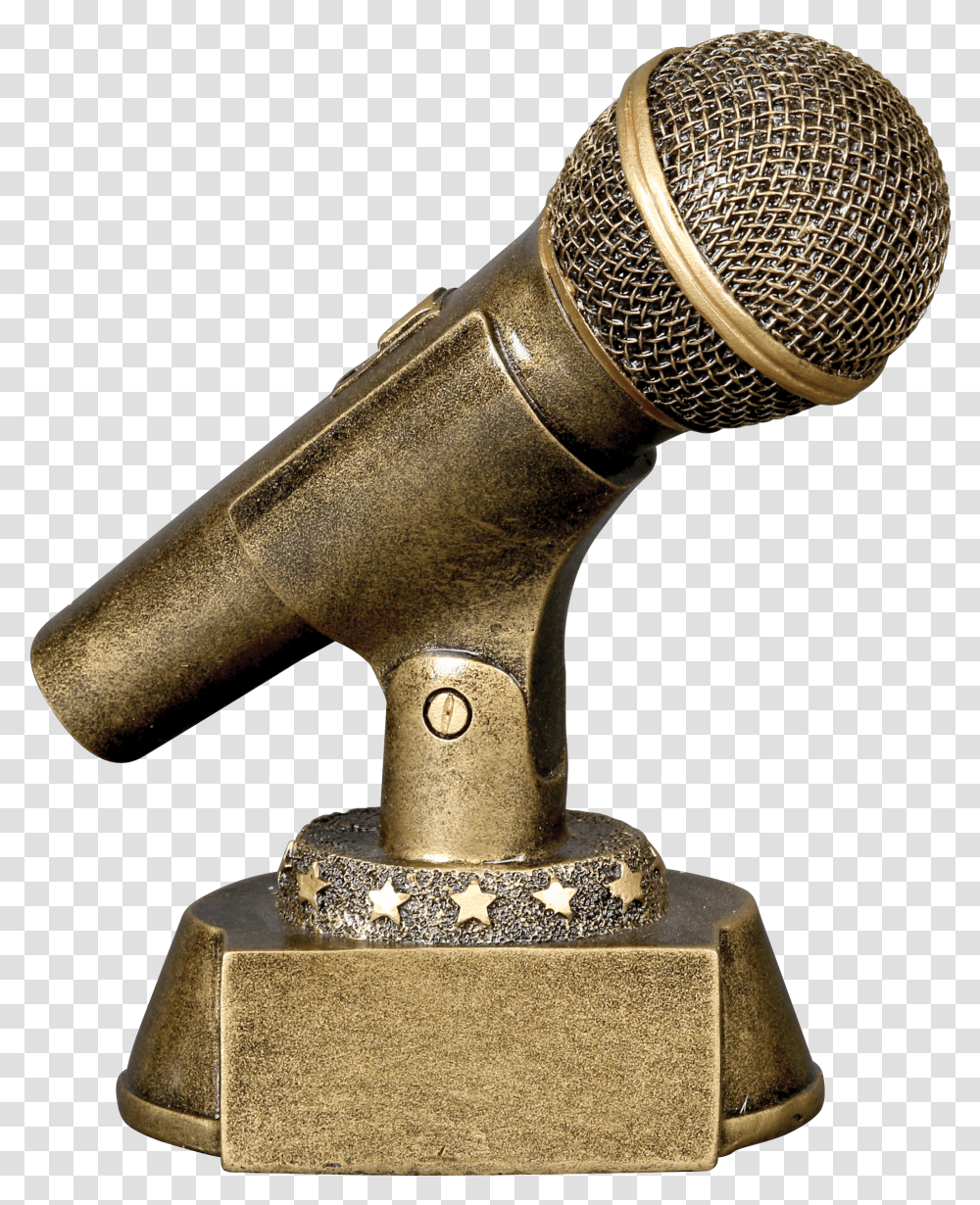 Golden Microphone Transparent Png