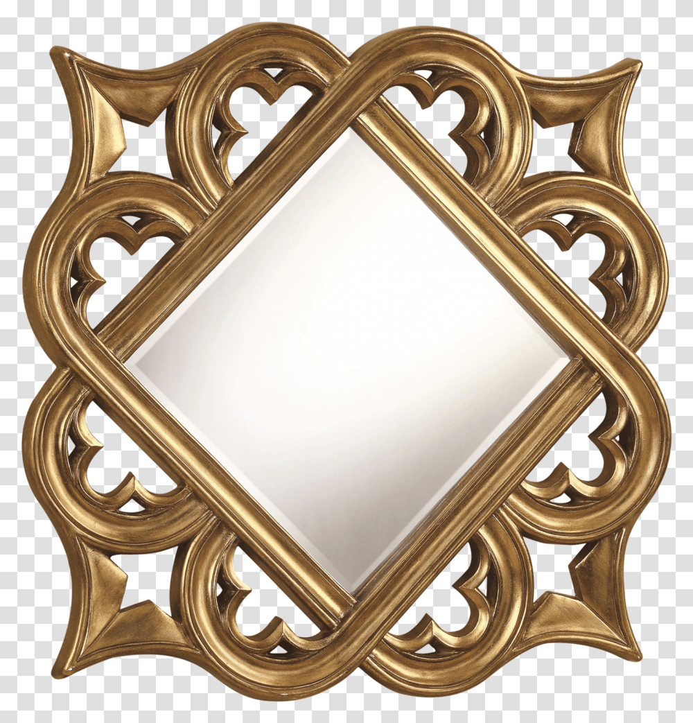 Golden Mirror Frame Free Image Wood Mirror Frame Design Transparent Png