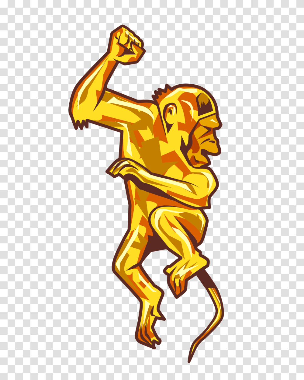 Golden Monkey Symbol, Logo, Trademark, Hand Transparent Png