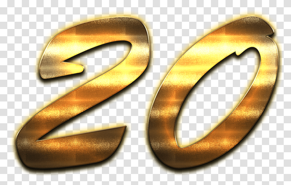 Golden Number 20, Treasure, Emblem Transparent Png