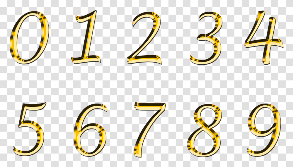 Golden Number Serie Clip Arts Zahlen, Alphabet, Ampersand Transparent Png