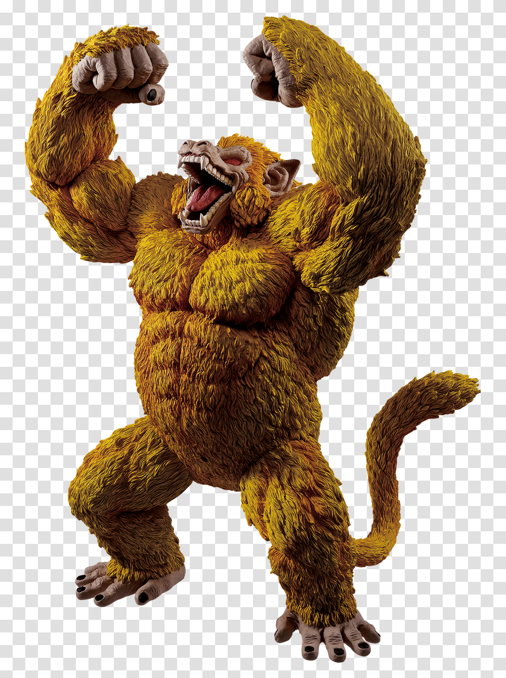 Golden Oozaru Figure, Toy, Figurine, Animal, Mammal Transparent Png