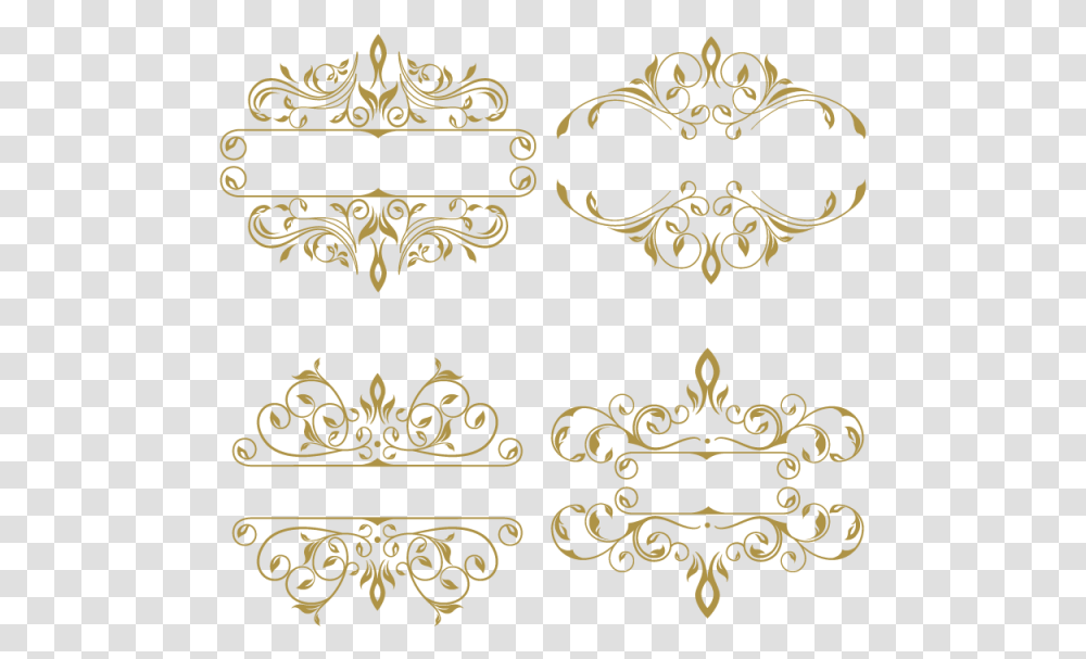 Golden Ornaments, Floral Design, Pattern Transparent Png