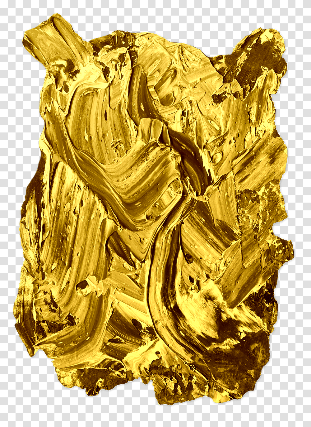 Golden Paint Robust Nature Painting Texture Paint, Art, Treasure, Crystal, Aluminium Transparent Png