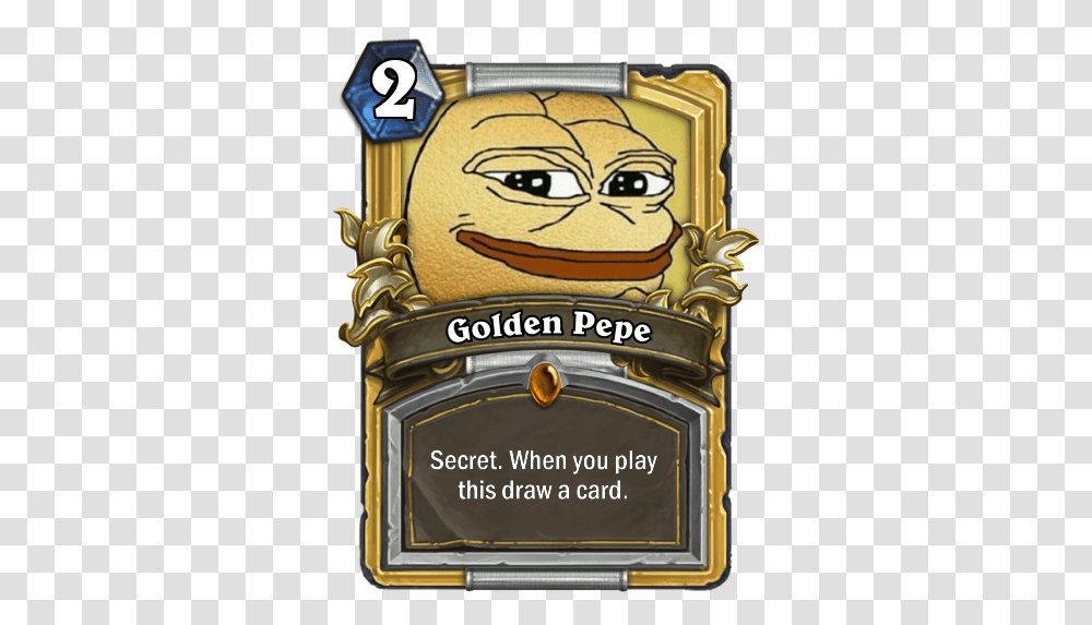 Golden Pepe The Neutral Secret Fan Creations Hearthstone Golden Card Animations, Liquor, Alcohol, Beverage, Building Transparent Png