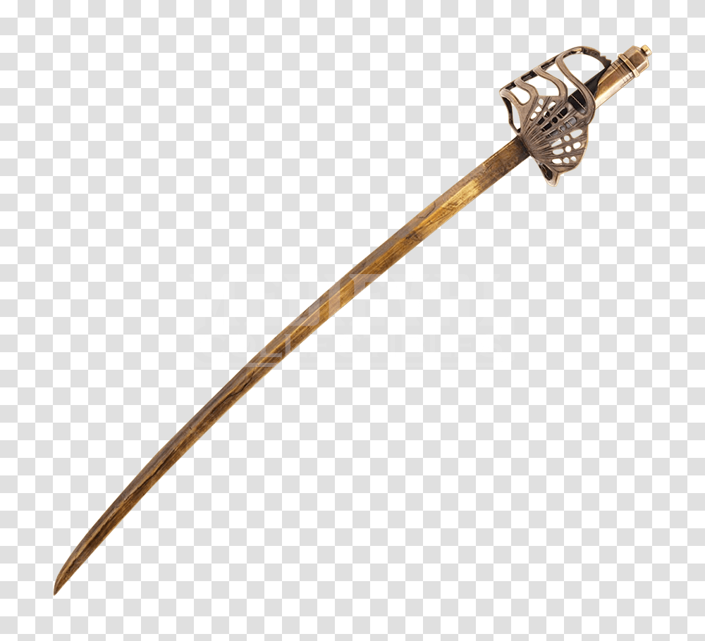 Golden Pirate Cutlass, Weapon, Weaponry, Spear, Axe Transparent Png