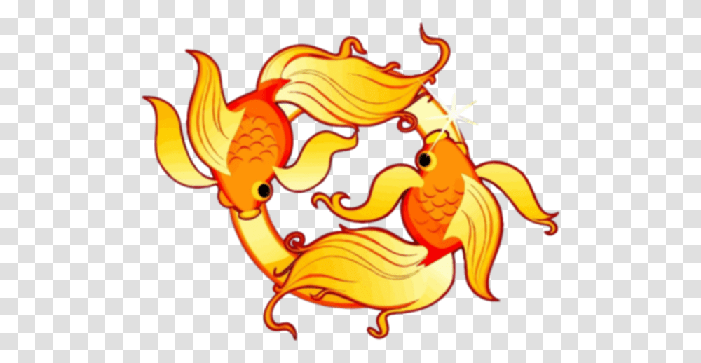 Golden Pisces Pisces Clipart, Dragon, Fire, Flame, Mountain Transparent Png