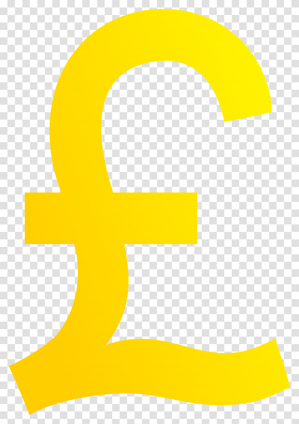 Golden Pound Sterling Symbol, Number, Alphabet, Logo Transparent Png