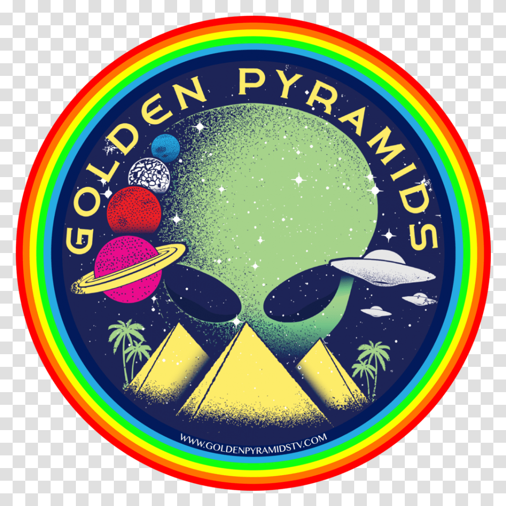 Golden Pyramids Network, Logo, Symbol, Trademark, Light Transparent Png