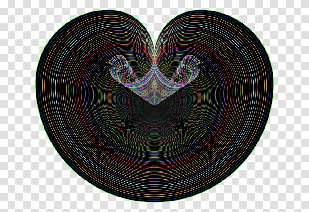 Golden Ratio Heart Line Art Type 2 With Bg Circle, Ornament, Pattern, Fractal, Rug Transparent Png