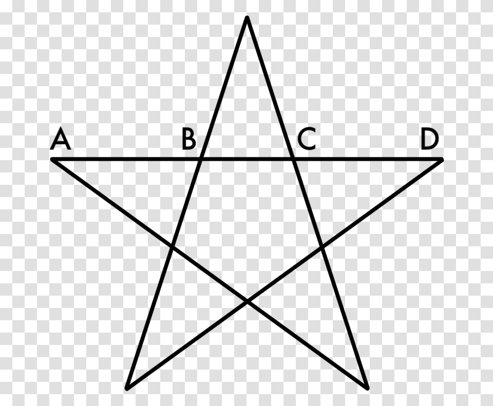 Golden Ratio Star, Triangle, Lighting, Star Symbol Transparent Png