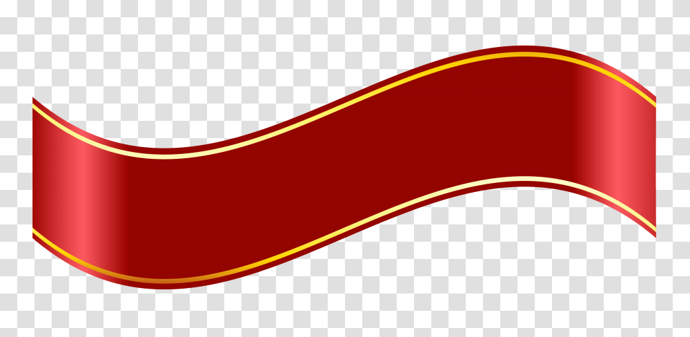 Golden Red Scroll Banner, Logo, Dynamite, Maroon Transparent Png