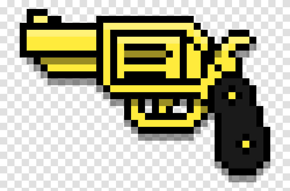 Golden Revolver Background Ben, Pac Man, Word Transparent Png