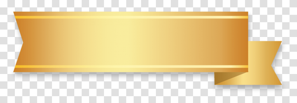 Golden Ribbon Banner With Single Fold Wedge End Gold Vertical Ribbon, Scroll, Label Transparent Png