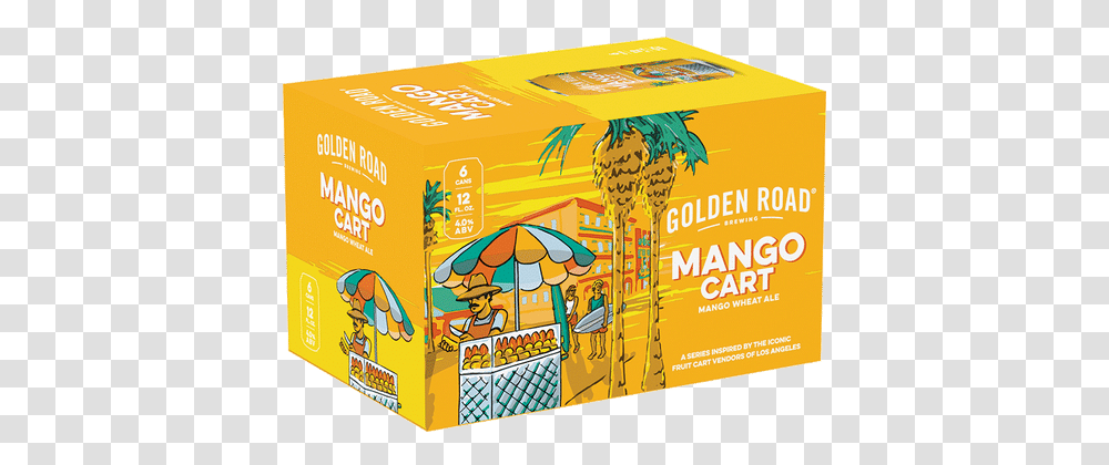 Golden Road Mango Cart Box, Flyer, Poster, Paper, Advertisement Transparent Png