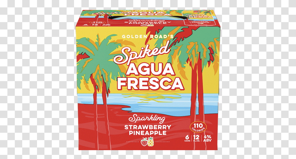 Golden Road Spiked Agua Fresca Strawberry Pineapple, Advertisement, Poster, Flyer, Paper Transparent Png