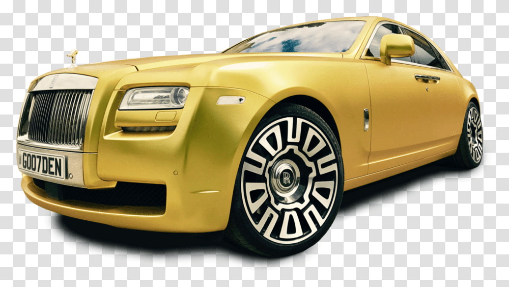 Golden Rolls Roll Royce De Oro, Car, Vehicle, Transportation, Automobile Transparent Png