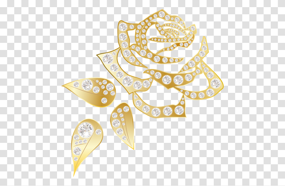 Golden Rose, Pattern, Floral Design Transparent Png