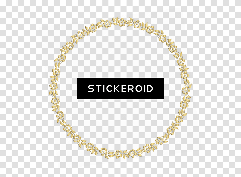 Golden Round Frame Border Circle Frames Chain, Bracelet, Jewelry, Accessories Transparent Png