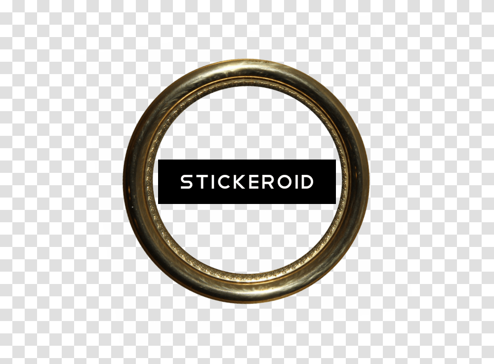 Golden Round Frame Border Circle Frames Circle, Label, Tire, Tape Transparent Png