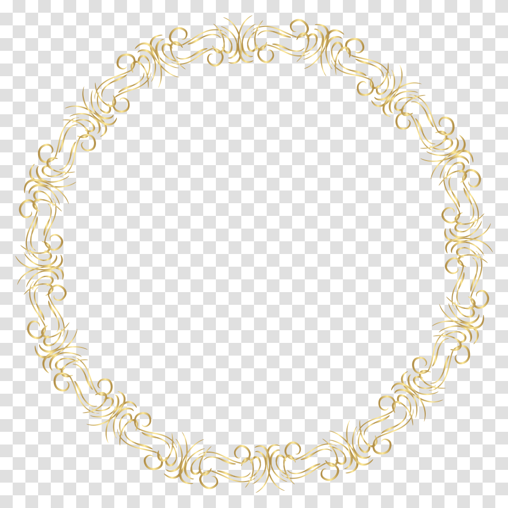 Golden Round Frame Download Download, Oval, Bracelet, Jewelry, Accessories Transparent Png