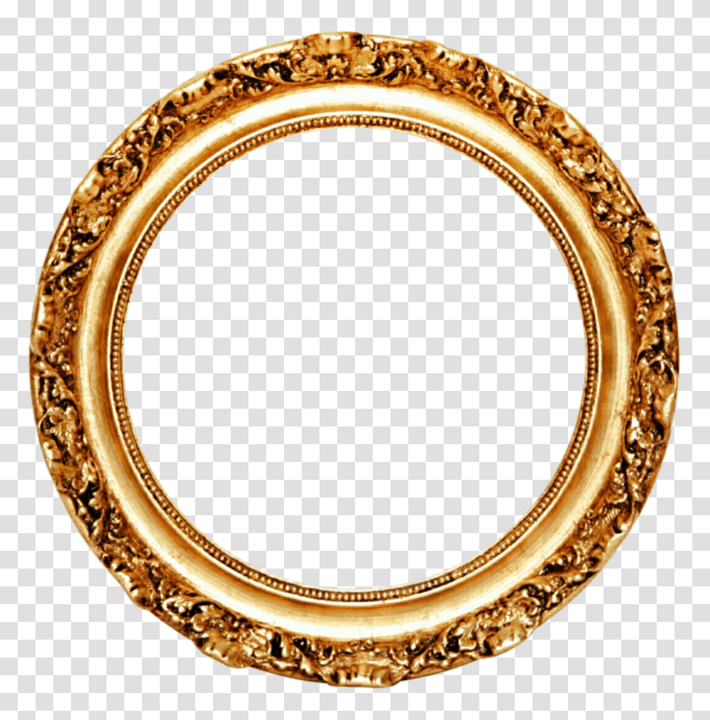 Golden Round Frame Vector Clipart, Oval, Bracelet, Jewelry, Accessories Transparent Png