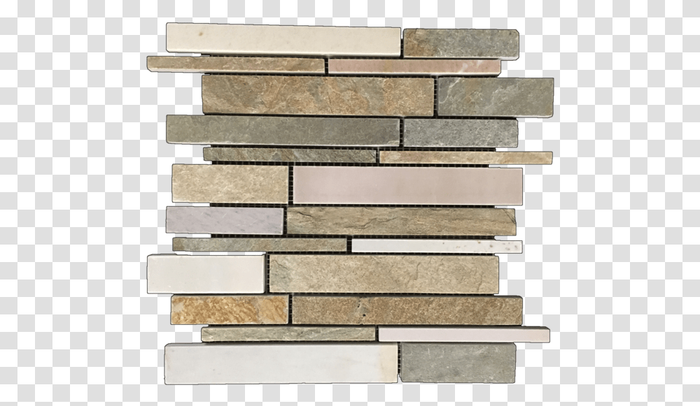 Golden Sand Quartzite Random Strip Mosaic Cleft Amp Honed Plank, Wall, Staircase, Wood, Slate Transparent Png