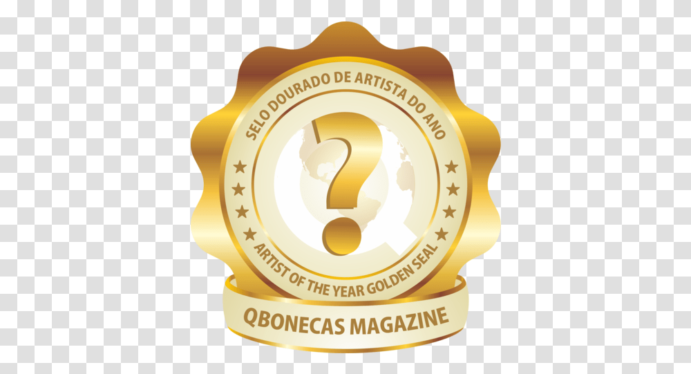 Golden Seal By Qbm - Qbonecas Magazine Emblem, Logo, Symbol, Trademark, Badge Transparent Png