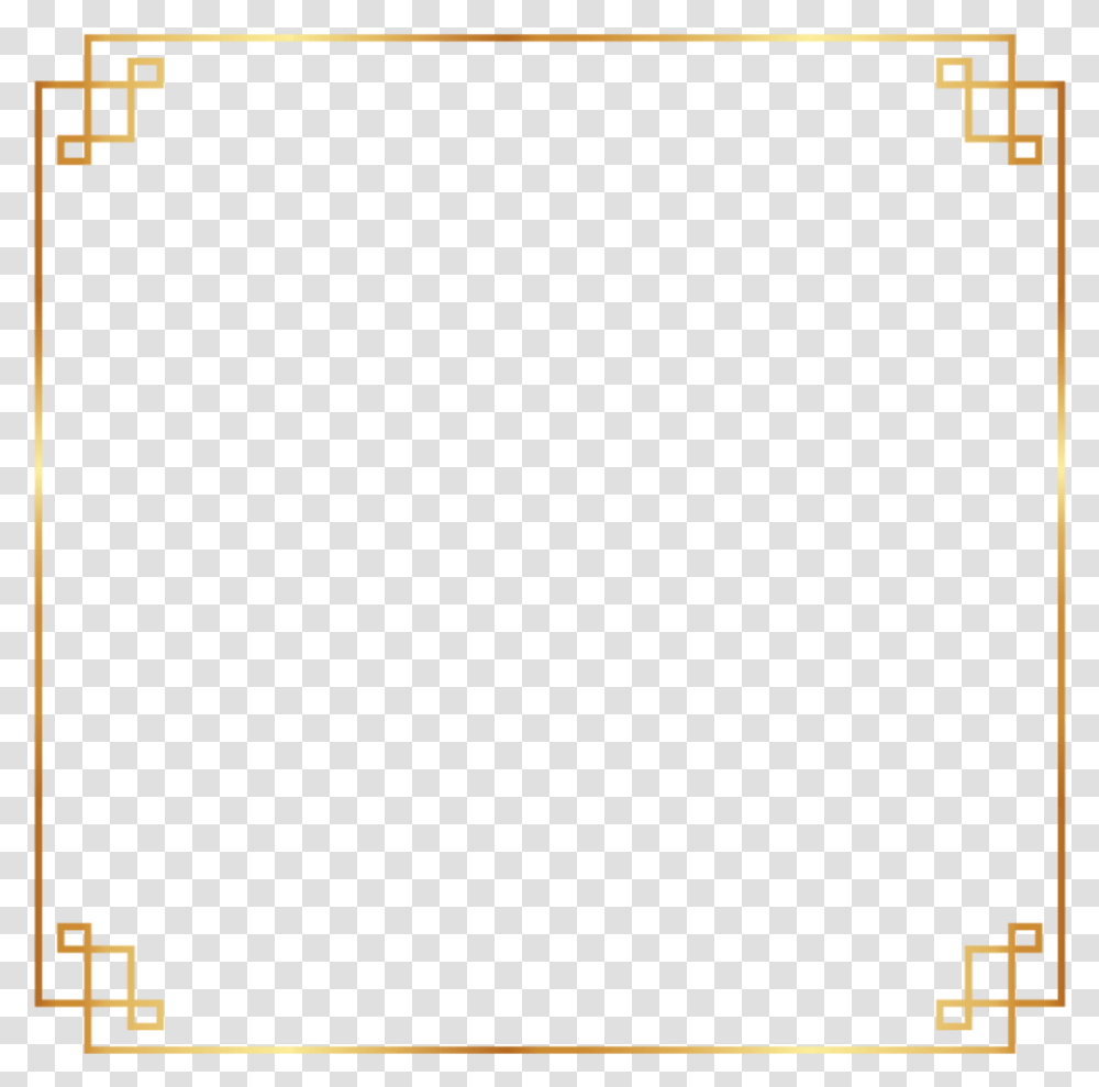 Golden Simple Frame, Number, Plot Transparent Png