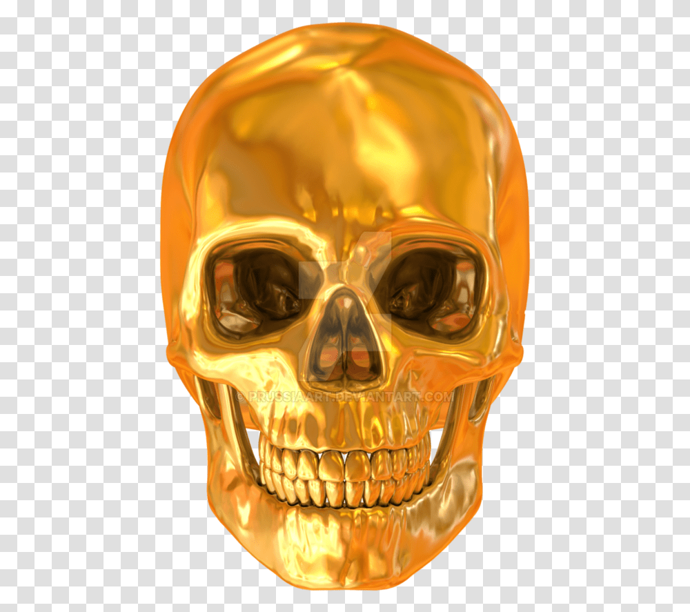 Golden Skull Gold Skull, Helmet, Clothing, Head, Goggles Transparent Png