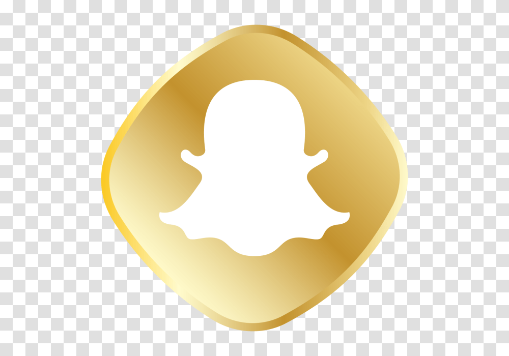 Golden Snapchat Icon Royal Golden Icon Set And Vector, Food, Sweets, Logo Transparent Png