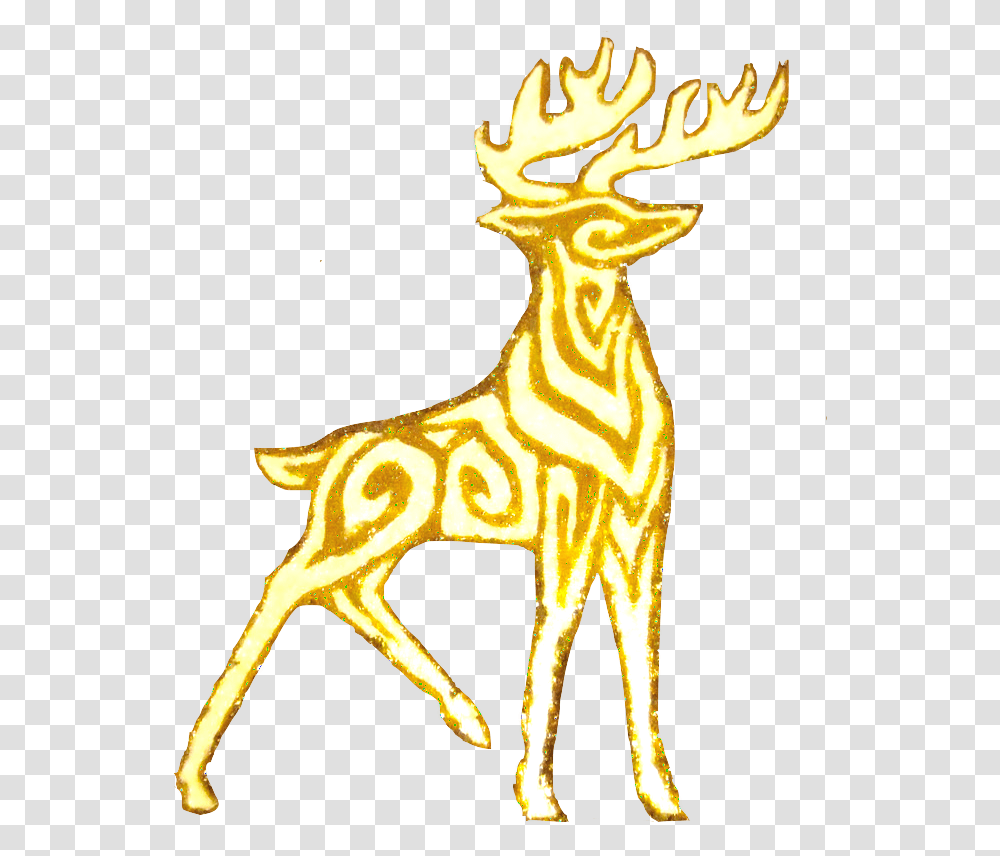 Golden Stag Reindeer, Wildlife, Mammal, Animal, Giraffe Transparent Png