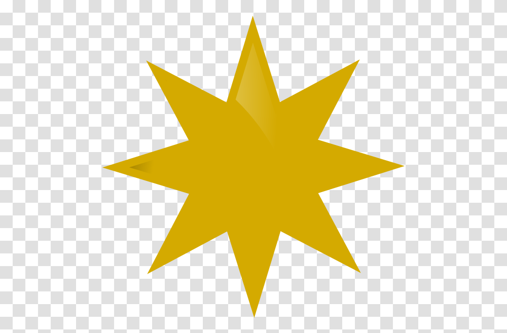 Golden Star 3d 8 Pointed Star 1284405 Vippng Pointed Star, Cross, Symbol, Nature, Outdoors Transparent Png