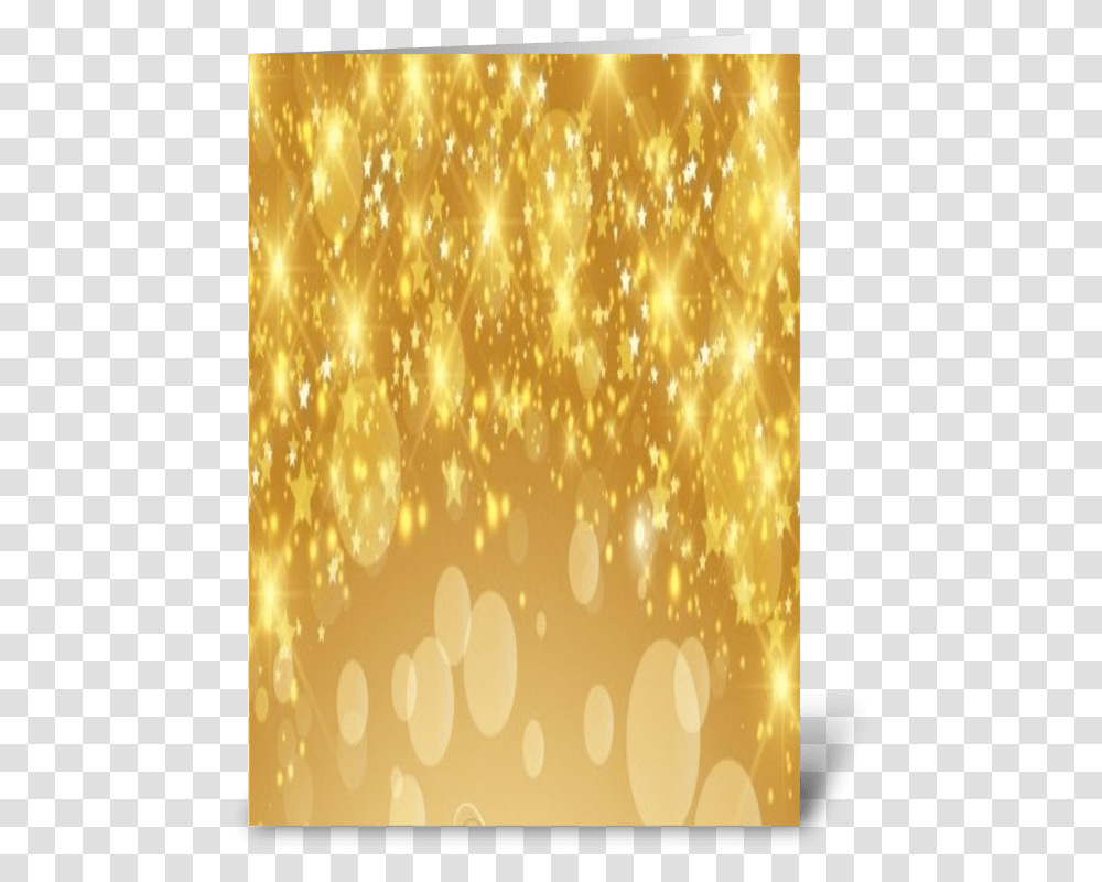 Golden Stars Greeting Card Christmas Lights, Lighting, Glitter, Flare, Lamp Transparent Png