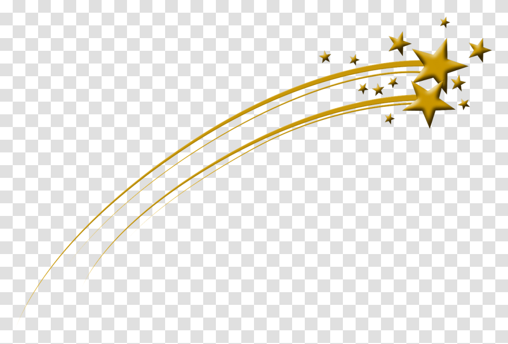 Golden Stars Meteor Gold Download Free Clipart Golden Star Image, Plant, Sword, Weapon Transparent Png