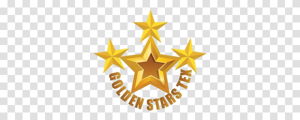Golden Stars Textile Fallings Park Primary School Logo, Symbol, Cross, Star Symbol Transparent Png