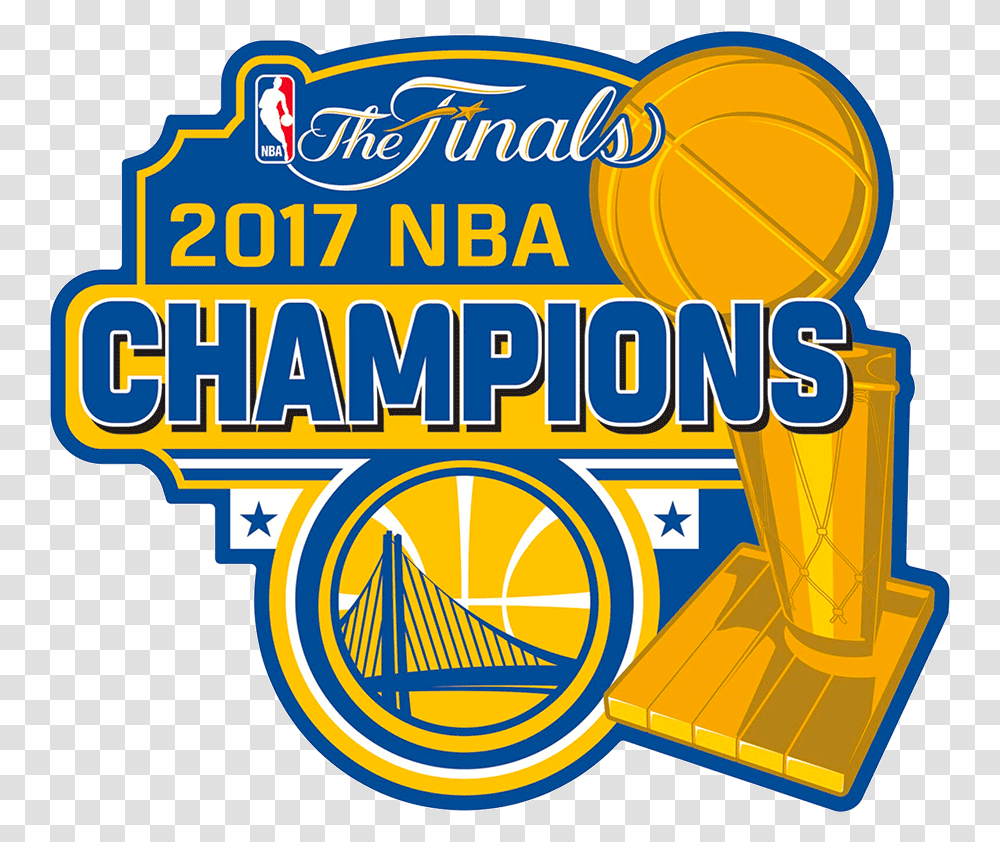 Golden State Warriors Champion Logo National Basketball 2017 Nba Champions Logo, Label, Text, Building, Urban Transparent Png