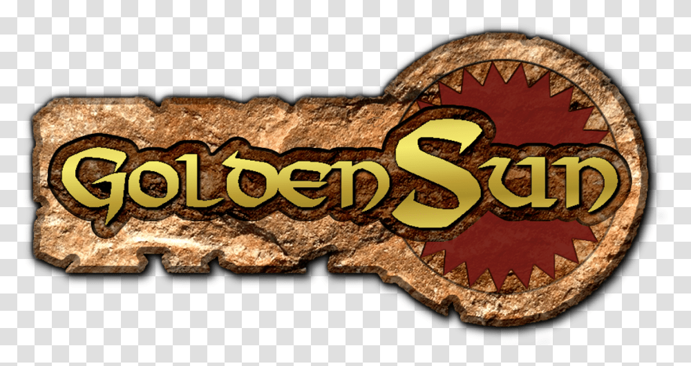 Golden Sun Logo Gba Game Golden Sun Gba Logo, Wood, Symbol, Text, Rock Transparent Png